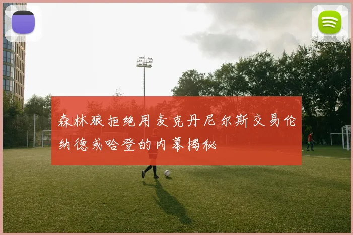 森林狼拒绝用麦克丹尼尔斯交易伦纳德或哈登的内幕揭秘