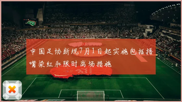 中国足协新规7月1日起实施包括捂嘴染红和限时离场措施